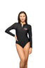 BE STRONG FRONT ZIP ONE PIECE RASHGUARD