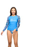 BE GRATEFUL RAGLAN SLEEVE RASHGUARD SET