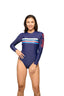 BE GOOD STRIPED ONE PIECE RASHGUARD