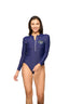 BE REAL FRONT ZIP ONE PIECE RASHGUARD