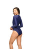 BE REAL FRONT ZIP ONE PIECE RASHGUARD